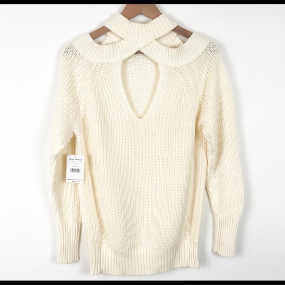 NWOT FREE PEOPLE Half Moon Bay Sweater - Picture 6 of 8